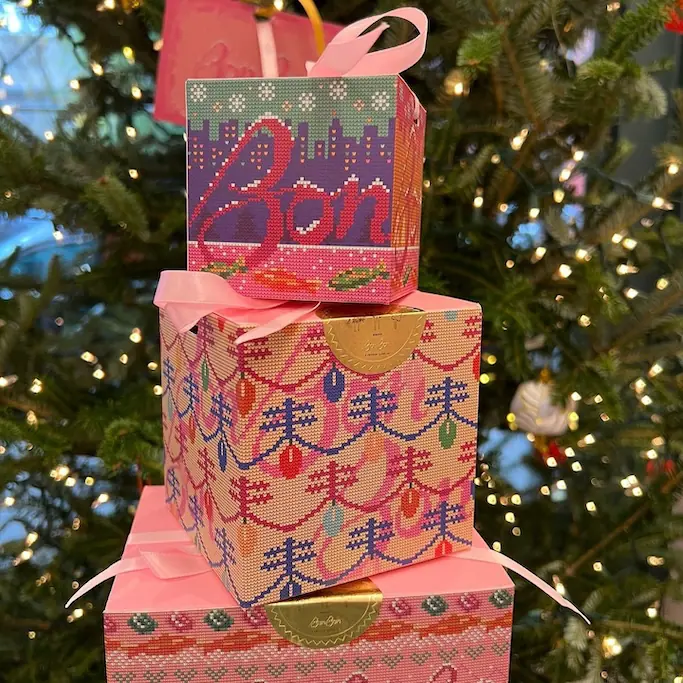 stacked gift boxes