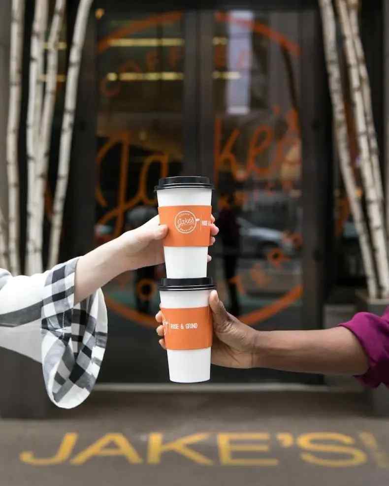 two togo cups of cofffee