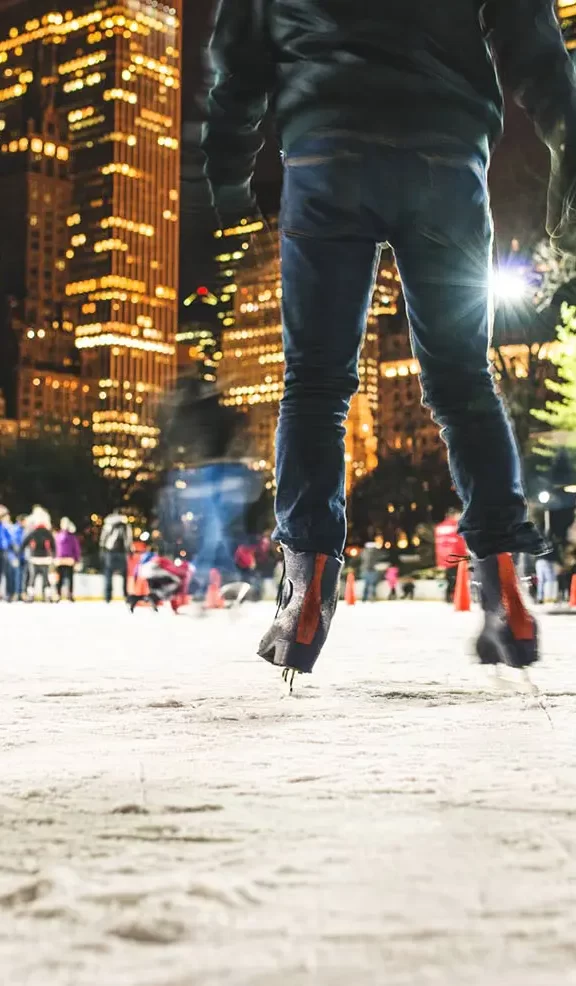 people ice skating