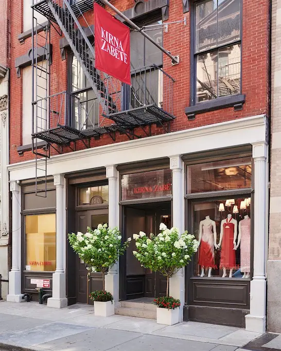 exterior of retail clothing store
