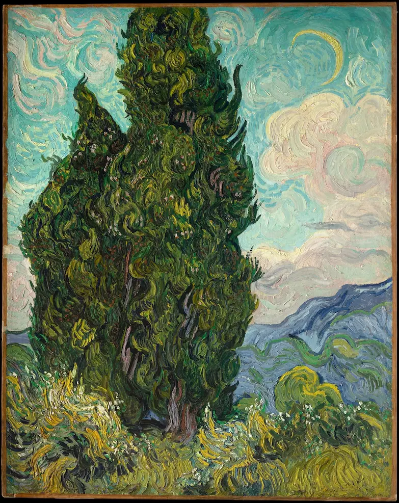 painting of a tree