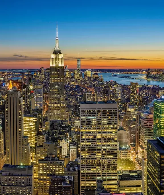 looking out from the 70th floor of rockefeller center