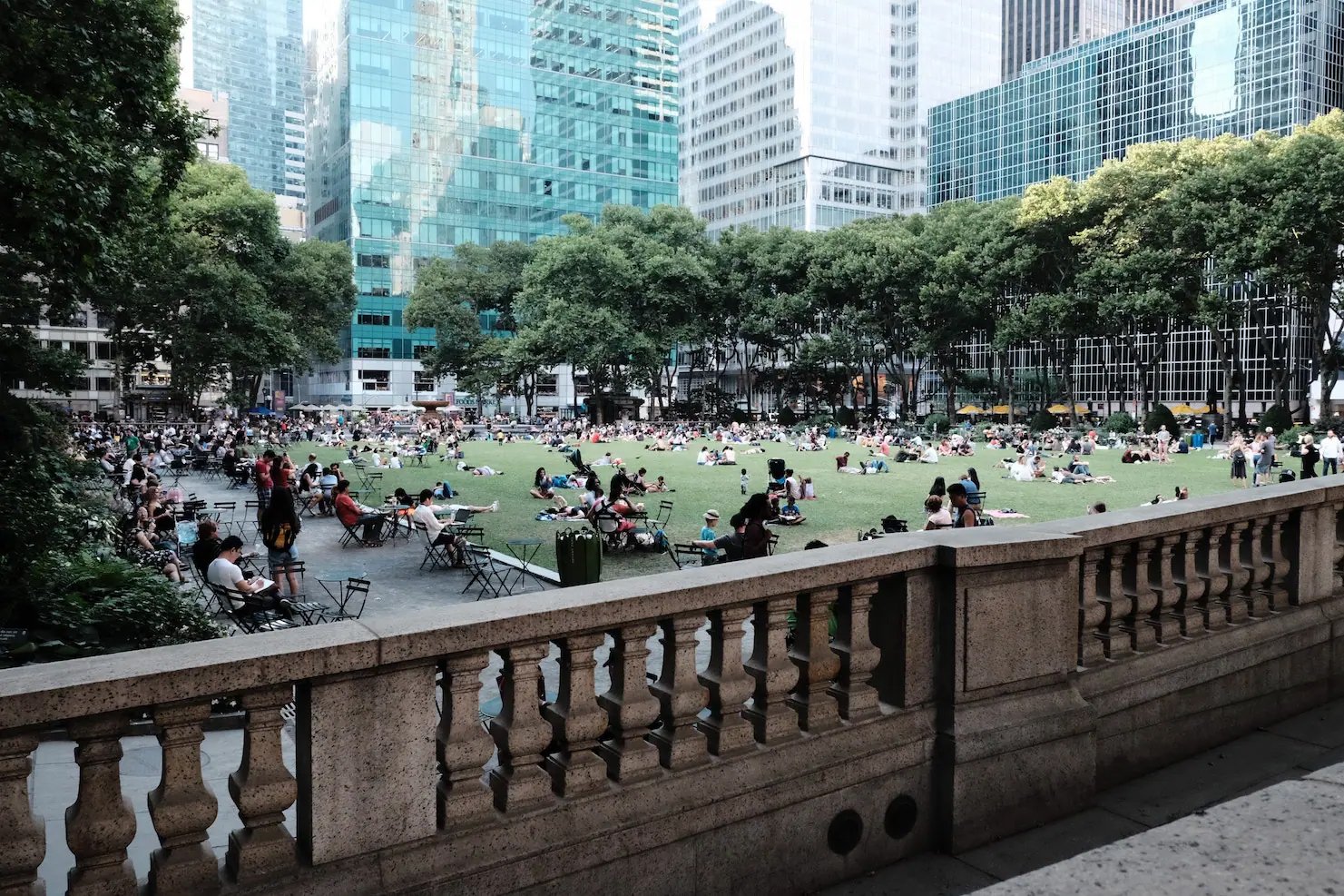 Crowd Picnic at Bryant Park