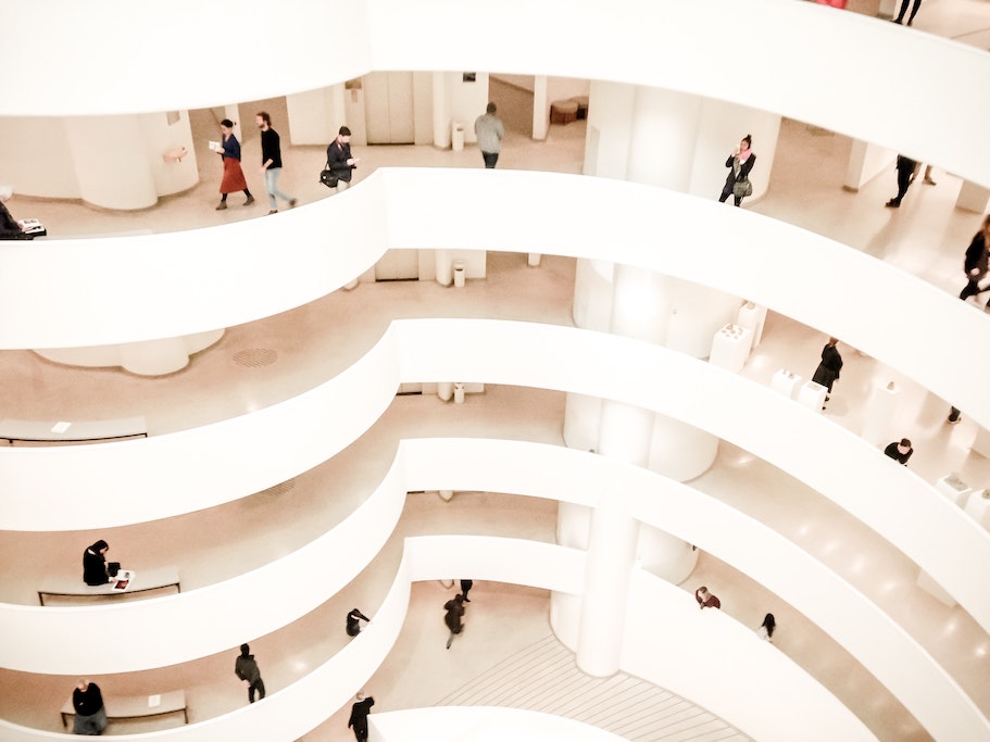 The interior of the Guggenheim